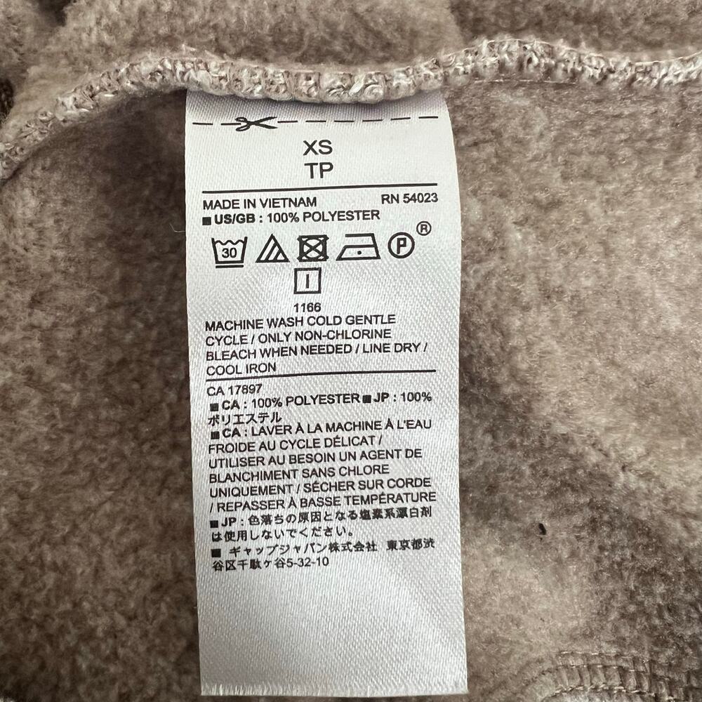 Banana Republic Factory Sweat Knit Moto Asymmetrical Zip Jacket heather tan - Picture 4 of 4